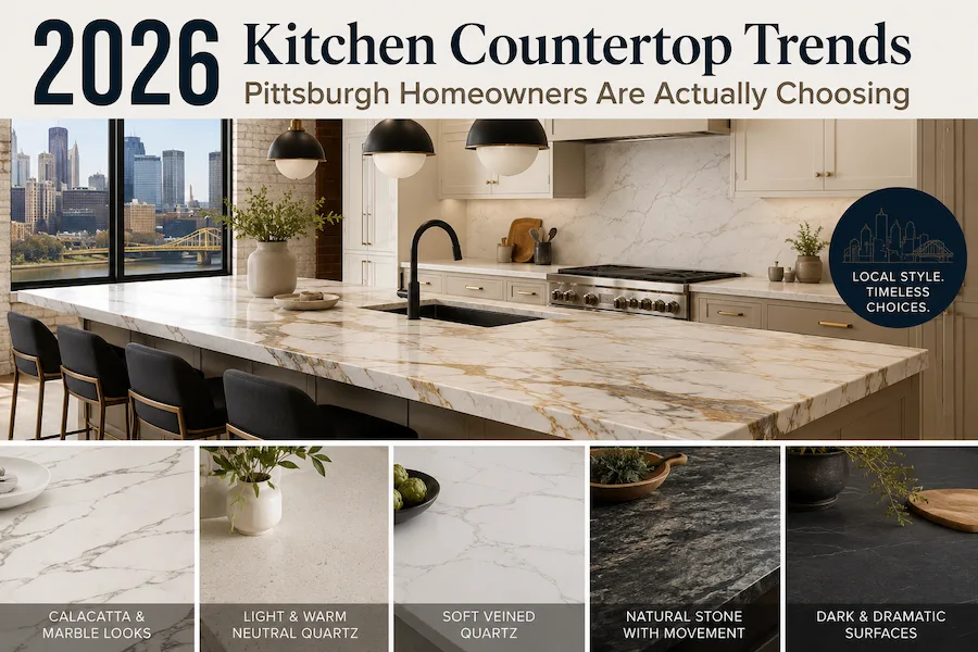 2026 Kitchen Countertop Trends Pittsburgh Homeowners Are Actually Choosing