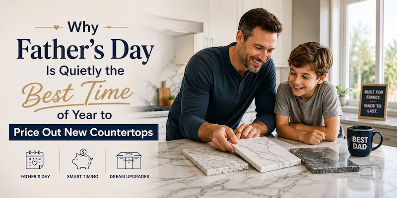 Why Father’s Day Is Quietly the Best Time of Year to Price Out New Countertops