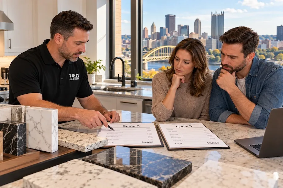 Why Countertop Quotes Differ in Pittsburgh | Troy Granite